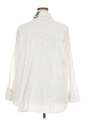 Lane Bryant 3/4 Sleeve Button-Down Shirt (view 2)