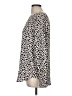 Ann Taylor 100% Polyester Animal Print Ivory Long Sleeve Blouse Size M (tall) - photo 5