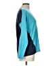 Boden 100% Cotton Color Block Teal Pullover Sweater Size 10 - photo 4