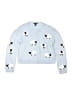 Forever 21 100% Acrylic Print Blue Pullover Sweater Size 13 - 14 - photo 1