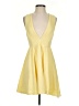 LUCCA Solid Yellow Cocktail Dress Size S - photo 1