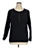 Athleta 100% Nylon Black Long Sleeve T-Shirt Size XL - photo 1