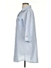 Dotti Blue 3/4 Sleeve Button-Down Shirt Size S - photo 5