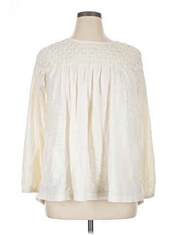 LOGO by Lori Goldstein Long Sleeve Blouse (view 1)
