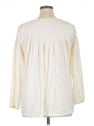 LOGO by Lori Goldstein Long Sleeve Blouse (view 2)