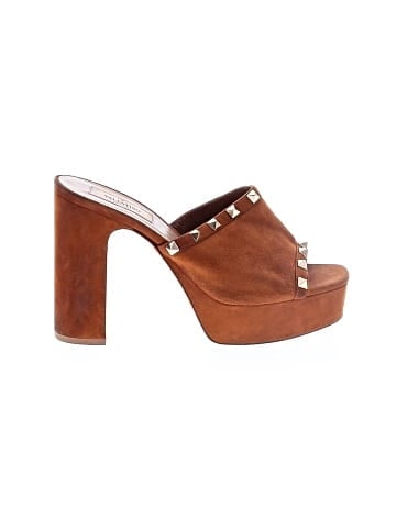 Valentino  Rockstud Platform Mules (view 1)