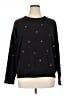 Lou & Grey Hearts Black Pullover Sweater Size XL - photo 1