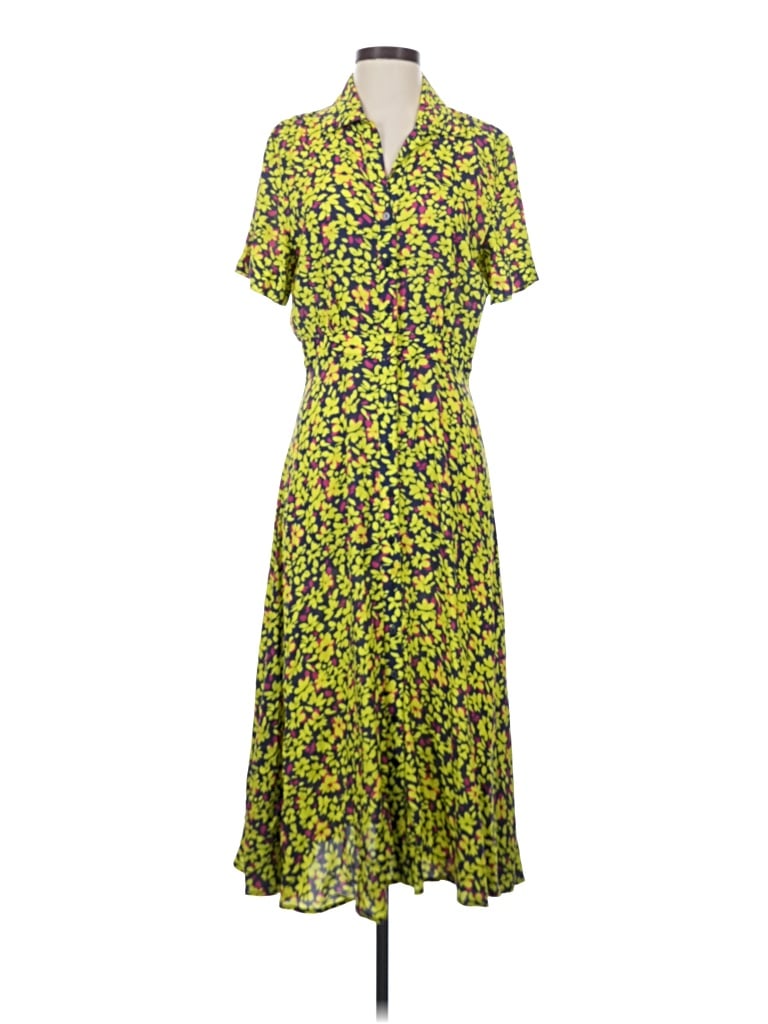 Pre-owned Nicole Miller Collection Casual Dress In Yellow