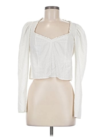 Topshop Long Sleeve Blouse (view 1)