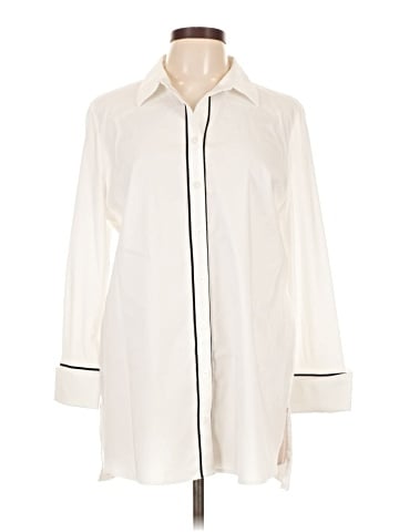 Chico's 3/4 Sleeve Button-Down Shirt (view 1)