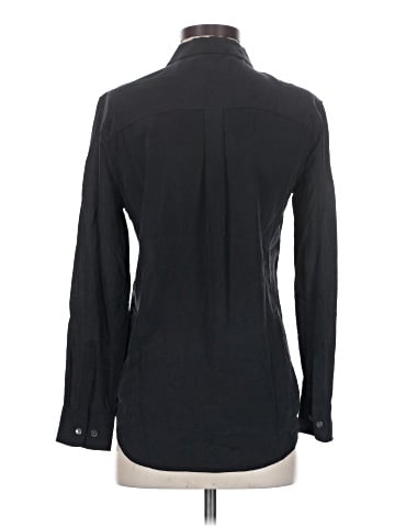 Equipment Long Sleeve Silk Top (view 2)