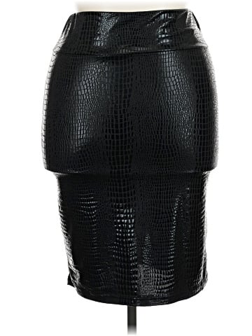 Shein Faux Leather Skirt (view 1)