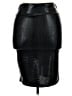 Shein Black Faux Leather Skirt Size XL - photo 1