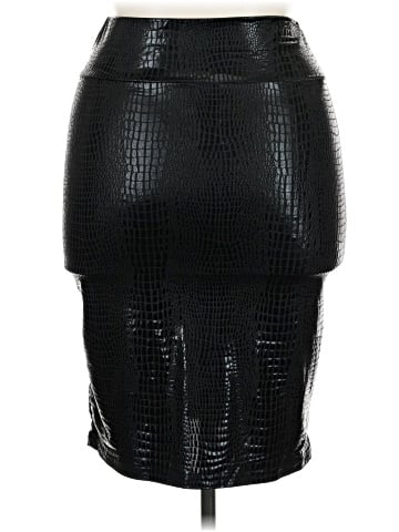 Shein Faux Leather Skirt (view 2)