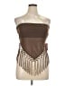 Edikted Brown Sleeveless Top Size XL - photo 1