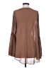 Double Zero 100% Polyester Brown Long Sleeve Blouse Size S - photo 2
