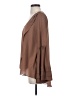 Double Zero 100% Polyester Brown Long Sleeve Blouse Size S - photo 5