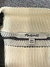 Madewell Stripes White Silver Pullover Sweater Size XXS - photo 7