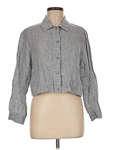 Eileen Fisher 3/4 Sleeve Button-Down Shirt (view 1)
