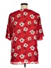 Bobeau 100% Polyester Red Short Sleeve Blouse Size XL - photo 2