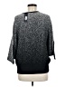 Adrienne Vittadini Silver 3/4 Sleeve Top Size M - photo 2