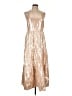 Gap Metallic Gold Cocktail Dress Size Lg Petite - photo 1