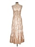 Gap Metallic Gold Cocktail Dress Size Lg Petite - photo 2