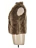 Express Brown Faux Fur Vest Size L - photo 5