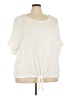 AB Studio Ivory Short Sleeve Top Size 4X - photo 1