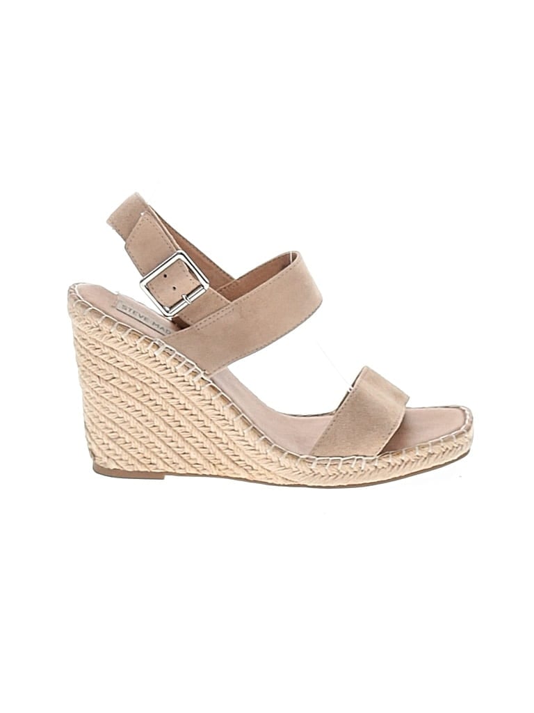 Pre-owned Steve Madden Wedges In Tan