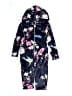 Baker by Ted Baker Floral Blue Black Long Sleeve Onesie Size 8 - 9 - photo 1
