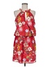 Parker 100% Polyester Print Red Casual Dress Size M - photo 1