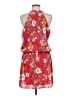 Parker 100% Polyester Print Red Casual Dress Size M - photo 2