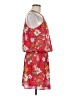 Parker 100% Polyester Print Red Casual Dress Size M - photo 4