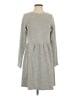 Ann Taylor LOFT Solid Gray Casual Dress Size S - photo 1