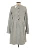 Ann Taylor LOFT Solid Gray Casual Dress Size S - photo 2