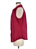Elle 100% Polyester Burgundy Sleeveless Blouse Size M - photo 5