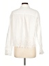Gap 100% Polyester Ivory Long Sleeve Blouse Size L - photo 2