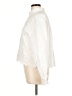Gap 100% Polyester Ivory Long Sleeve Blouse Size L - photo 5
