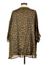 Adrienne 100% Polyester Brown 3/4 Sleeve Blouse Size S - photo 2