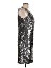JS Collections 100% Polyester Metallic Silver Cocktail Dress Size 10 - photo 4