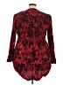 Torrid 100% Rayon Red Long Sleeve Blouse Size 3X Plus (3) - photo 2