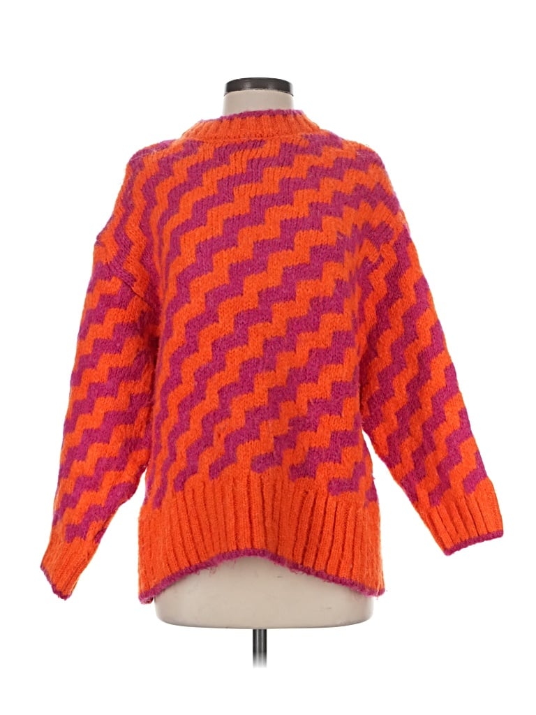 Pre-owned Mng Pullover Sweater In Orange
