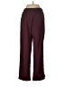 IZOD 100% Polyester Solid Burgundy Casual Pants Size L - photo 2