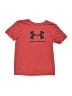 Under Armour 100% Polyester Red Active T-Shirt Size 7 - photo 1