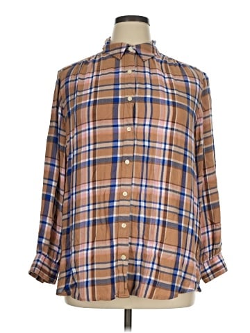 Style&Co 3/4 Sleeve Button-Down Shirt (view 1)