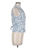 Reformation Blue White Sleeveless Blouse Size 6 - photo 4
