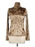 Momoni Metallic Brown Long Sleeve Top Size M - photo 1