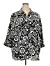 Maggie Barnes Paisley Black Long Sleeve Blouse Size 3X - photo 1
