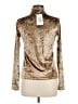 Momoni Metallic Brown Long Sleeve Top Size M - photo 2